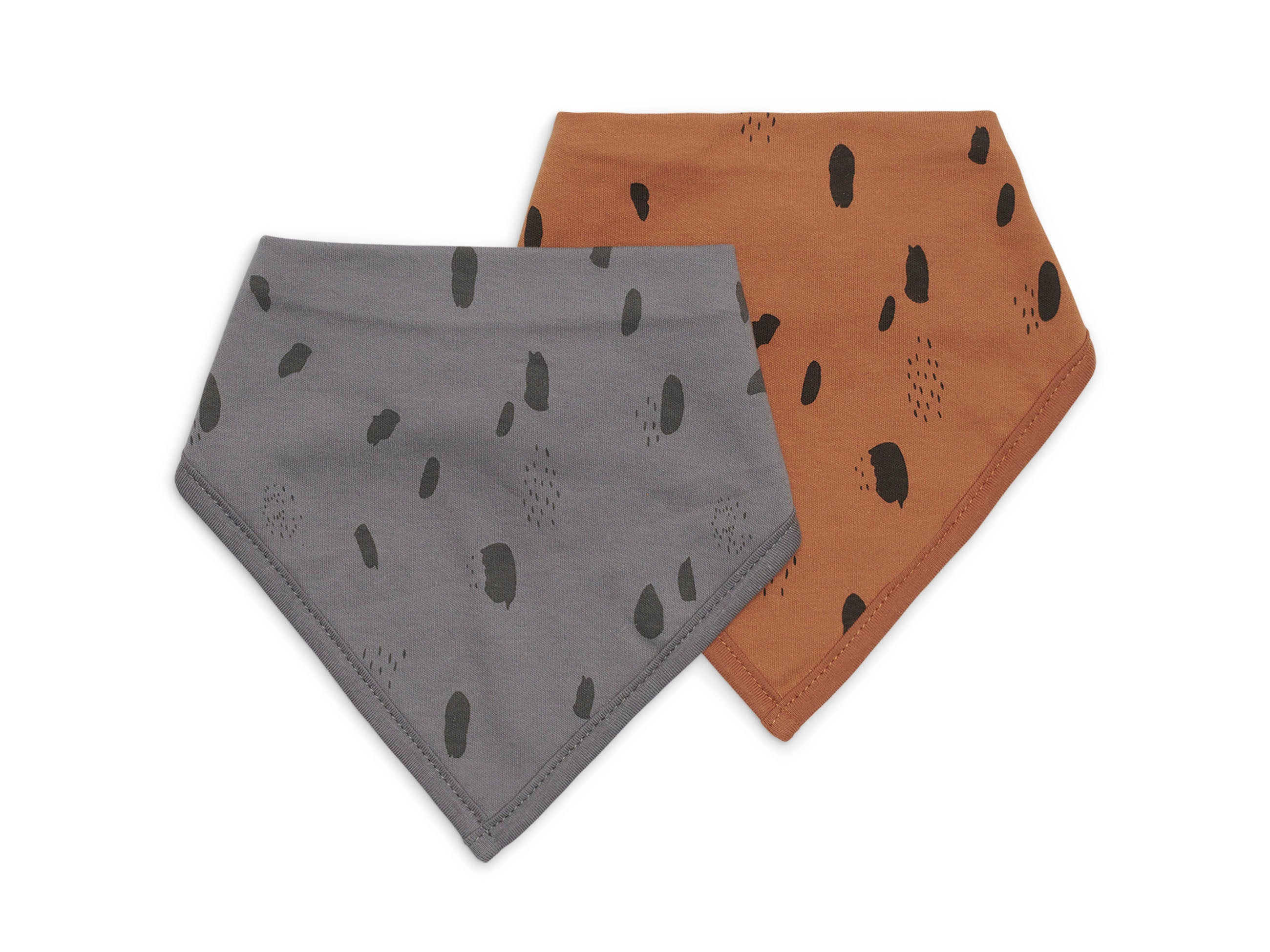 Jollein Bandana-Lätzchen 2er-Set Grey/Caramel