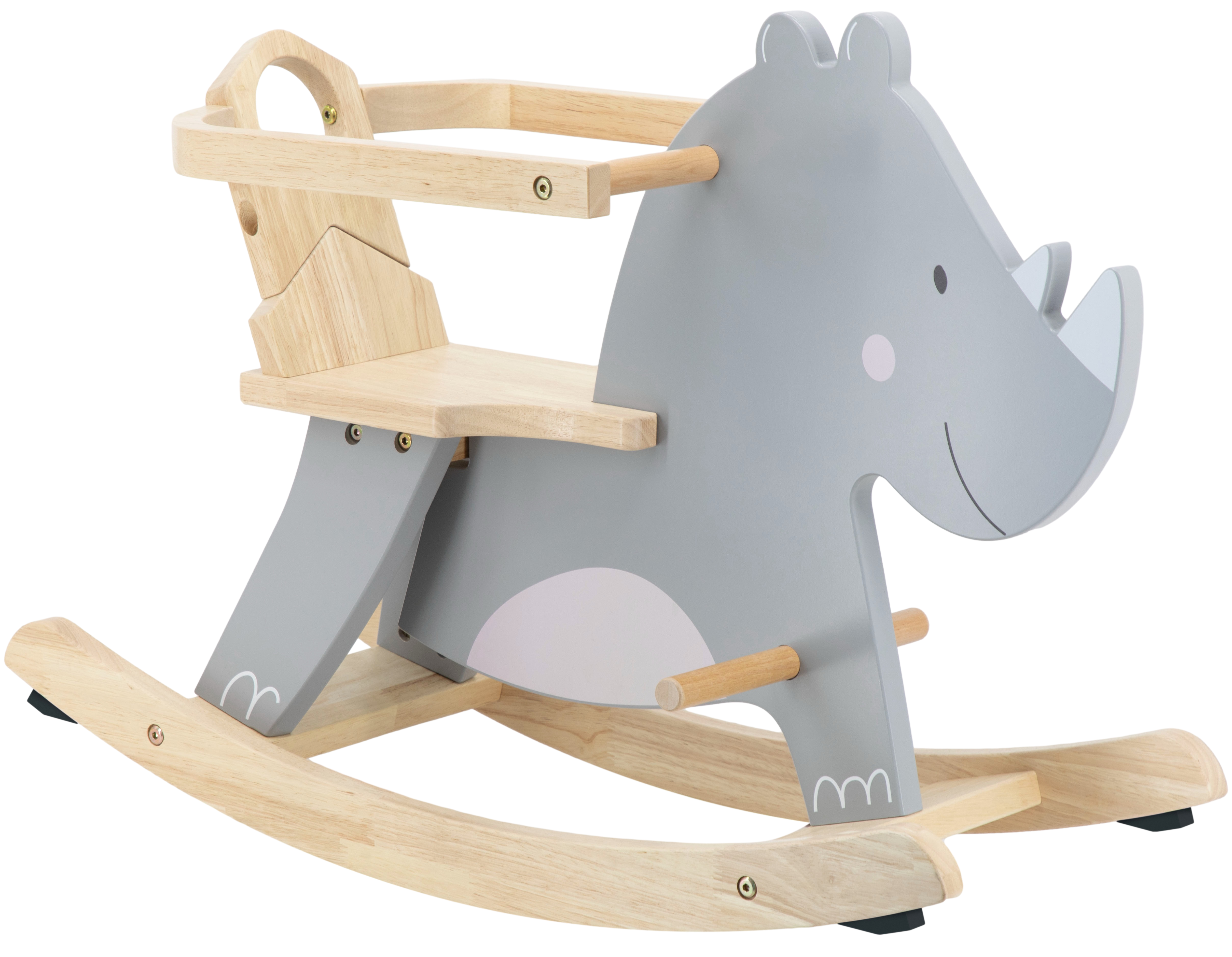 Schaukel-Nashorn aus Holz