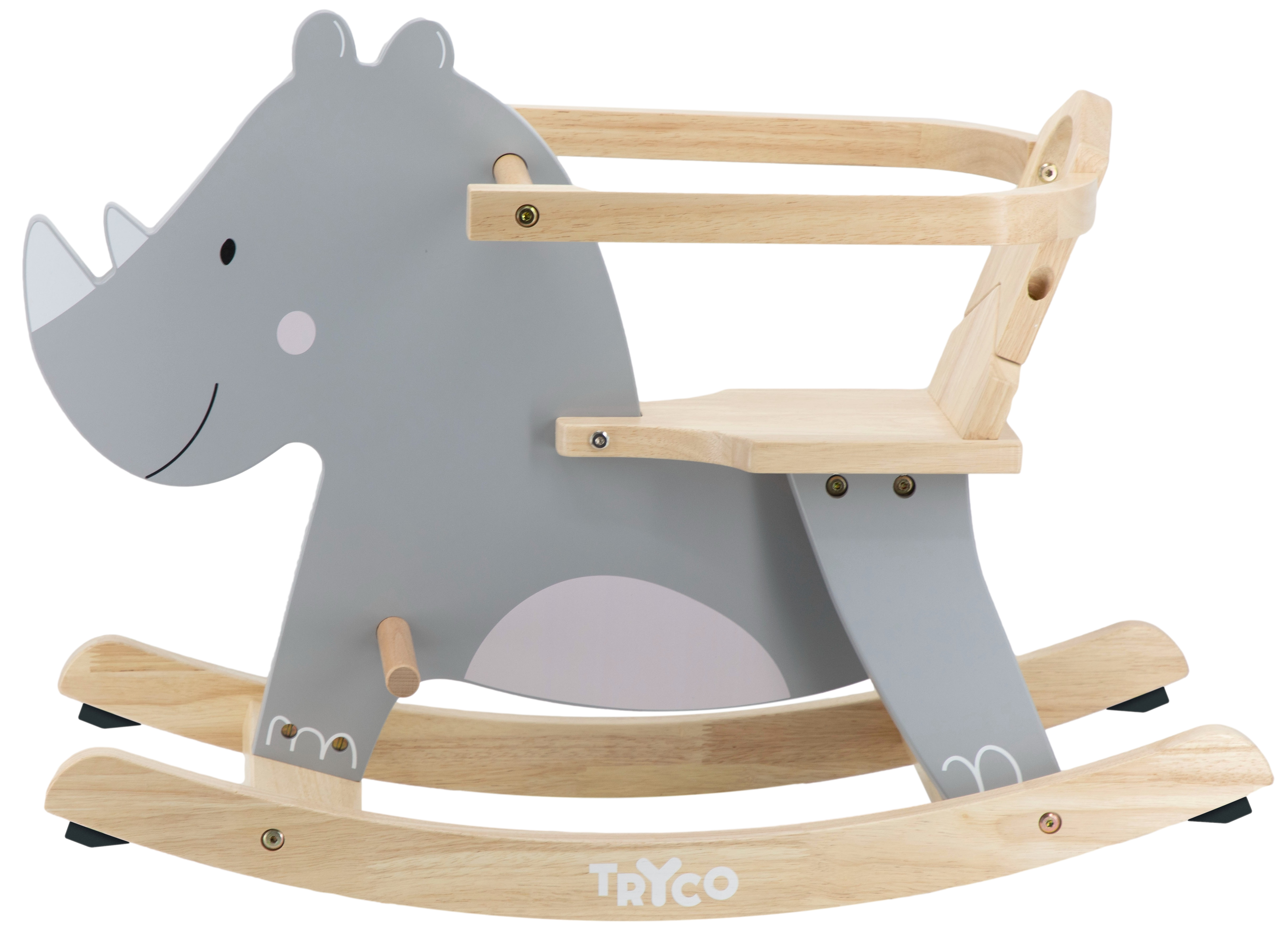 Schaukel-Nashorn aus Holz