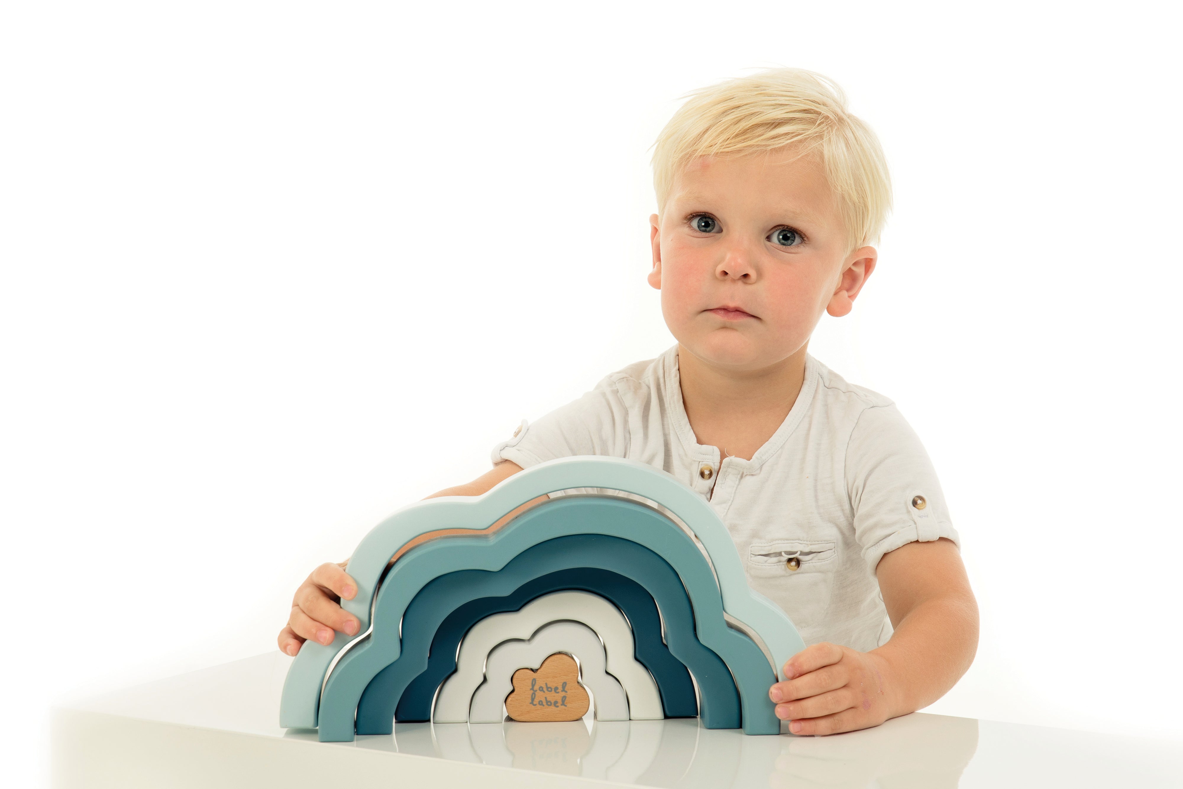 Regenbogen Puzzle aus Holz
